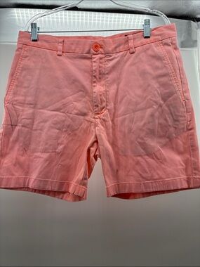 Men's Coral Pink Cotton Shorts
